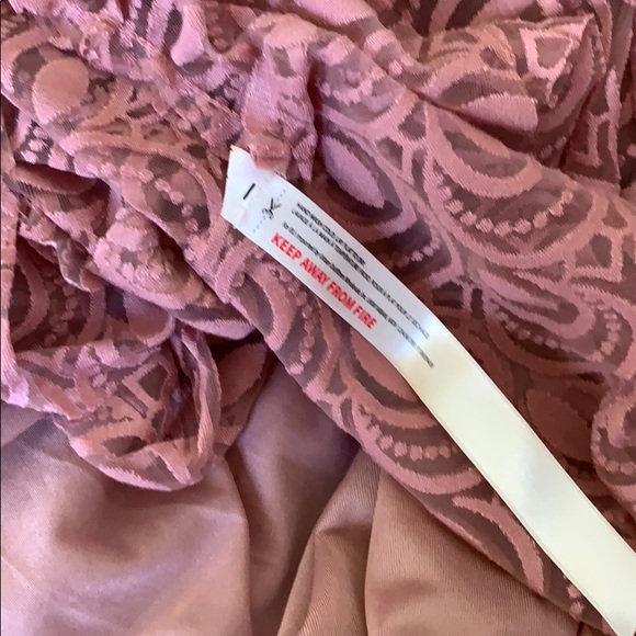 HOST PIC FREE PEOPLE ONE ADELLA BURNOUT SLIP DRESS RARE MAUVE COLOR SIZE MEDIUM - Picture 12 of 12